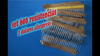 Resistencias 30 valores diferentes aliexpress [upl. by Llerrot]