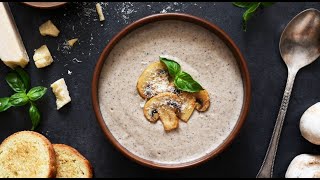 VELOUTE DE CHAMPIGNONS DE PARIS à la crème fraiche [upl. by Laresa189]