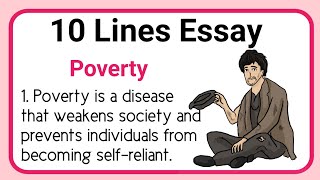 best 10 Lines on Poverty in English  Essay on Poverty in English  Poverty Essay Writing [upl. by Nylyrehc649]