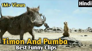 Timon And Pumba Best Funny Clips in Hindi Hollywood Hindi Dubbed Funny Clips [upl. by Lepine]