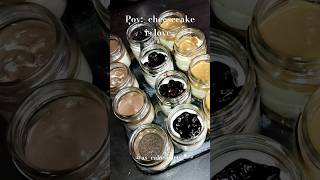 cheesecake jars l biscoff cheesecake l blueberry cheesecake lNutella cheesecakeshortsfeed trending [upl. by Annayehc]