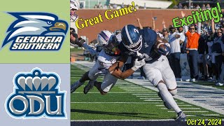 Old Dominion Vs Georgia Southern WEEK 9 Oct 24 2024 NCAA Mens College Football [upl. by Anelliw448]