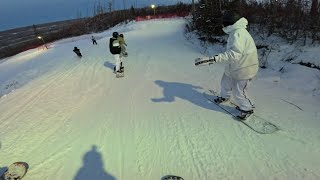 Night skiing with 10 PEOPLE 🤯 POV [upl. by Emixam]