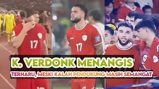 VERDONG TAK KUASA TAHAN AIR MATA  Semua Kompak Tetap Support Timnas Meski Kalah Dari Jepang 🇮🇩vs🇯🇵 [upl. by Etnohc923]