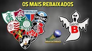 LISTA ATUALIZADA ● Clubes com mais rebaixamentos no Brasileirão [upl. by Georgeanne]