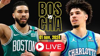 🔴LIVE  Charlotte Hornets Vs Boston Celtics Full Game  NBA Live  NOV 01 2024  2K [upl. by Oidgime842]