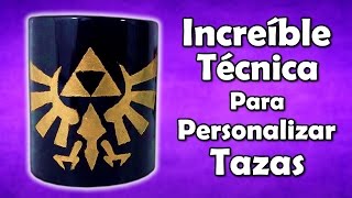 Increíble TÉCNICA Para PERSONALIZAR TAZAS  Te Digo Cómo [upl. by Oak]