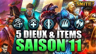 LES DIEUX A JOUER DANS SMITE  ► JUNGLE  SOLO  ADC  MID amp SUPPORT EN SAISON 11 [upl. by Piefer]