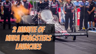 NHRA Dragsters Launching [upl. by Leagiba]