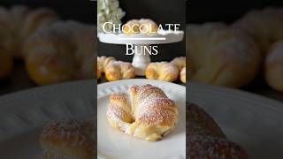 Chocolate Buns Recipe 🍫🤍 in the Description [upl. by Dnarud192]