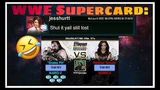 WWE SuperCard This is why you don’t trash talk on TSG 💀 [upl. by Ehman166]