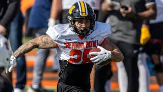 Cody Schrader Highlights  Senior Bowl  RB Missouri Tigers [upl. by Marvella]