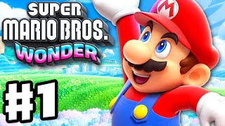 Super Mario Bros Wonder  Gameplay Walkthrough Part 1  Pipe Rock Plateau 100 [upl. by Rusell565]