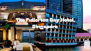 The Fullerton Bay Hotel Singapore  Full Room Tour  No1 on Tripadvisor  Breakfast  Gym  Pool [upl. by Anital829]