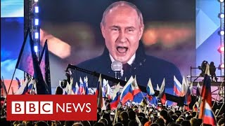 Putin annexes Ukraine regions in Europe’s biggest land grab since WW2  BBC News [upl. by Kursh]