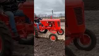 1953 Case VAC14 tractor plowing Old School [upl. by Alacim]