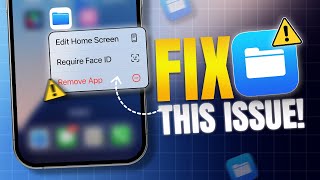 How to Fix Files App Not Working on iPhone  iOS Files App Not Opening  iPhone Files App Crashing [upl. by Arden386]