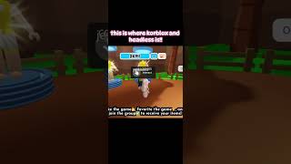 new fake korblox and headless tutorial 🍬 roblox headless korblox edit cheap tutorial [upl. by Ardeth]