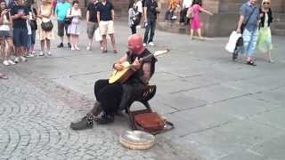 Luc Arbogast street Performer in Strasbourg France has amazing vocal talent [upl. by Shurlocke]