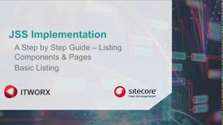 JSS Implementation Part 8a  Listing Components amp Pages  Basic Listing [upl. by Idac]