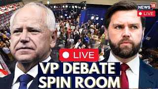 US Vice Presidential Debate LIVE  Vice President Debate Spin Room  US Elections 2024  N18G [upl. by Cristin421]