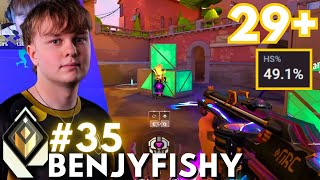 Benjyfishy 491 Headshot in 35 Radiant Valorant Pro EU benjyfishy [upl. by Mathe]