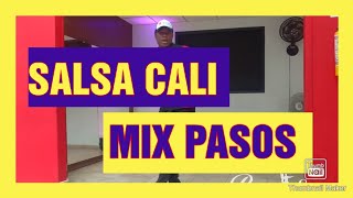 Pasos de salsa caleña  Tutorial con música [upl. by Osnofla]