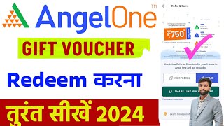 Angel One Refer and Earn  Angel One Voucher Redeem Kaise Kare  Angel one ka voucher kaise use kare [upl. by Ayocal136]