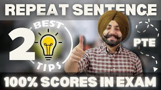 PTE Repeat Sentence 2 Best tips how to improve repeat sentence best strategies  Gurwinder Sir [upl. by Goldina]