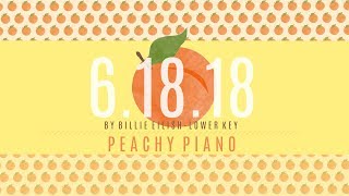 61818  Billie Eilish  Piano Backing Track Lower Key [upl. by Caitrin]