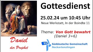 Gottesdienst Süddeutsche Gemeinschaft Neckartenzlingen [upl. by Harlie]