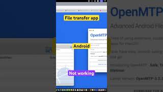 Android file transfer app not working OpenMTP openmtp android filetransfer [upl. by Loy198]