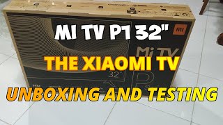 Mi TV P1 32quot Unboxing Setup and Testing [upl. by Valencia340]