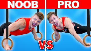 NOOB vs PRO GYMNASTICS CHALLENGE [upl. by Ninnetta]