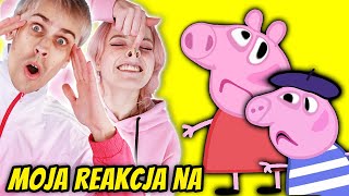 MOJA REAKCJA NA ŚWINKA PEPPA 🐷 Zimowa Szkoła  Bajki Po Polsku  Peppa po Polsku [upl. by Aisyram]