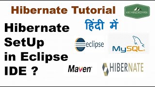 Hibernate Workspace Setup in Eclipse IDE  Hibernate Workspace Setup  Hibernate Maven dependencies [upl. by Dlabihcra240]