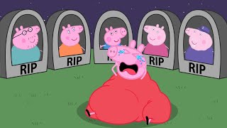 No Way Fat Peppa Misses Everyone So Much  Peppa Pig Funny Animation [upl. by Novyaj]