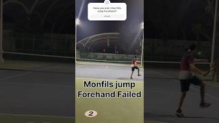 Monfils jump Forehand failed tennis shorts youtubeshorts [upl. by Notniuq]