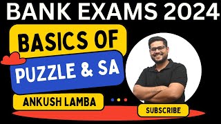 BASICS OF PUZZLE AND SITTING ARRANGEMENT  ANKUSH LAMBA  BANKING CHRONICLE  BANKSSCRAILWAY [upl. by Eeldivad]