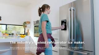 Bosch makes the industrys fastest refrigerator ice maker [upl. by Aerdnael327]