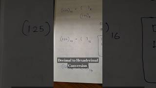 DECIMAL to HEXADECIMAL Conversion  ICT In Malayalam ugcnetexam ugcnet2024 shortvideo shorts [upl. by Yelnek]