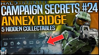 Halo Infinite ANNEX RIDGE AREA  5 MUST GET HIDDEN ITEMS  SECRET COLLECTABLES  Complete Guide [upl. by Fadil]