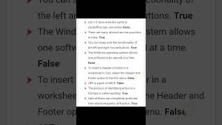 Libra Office for CCC Exams  True and False  viral computer software computergyan shorts [upl. by Bina]