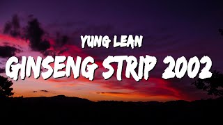 Yung Lean  Ginseng Strip 2002 Lyrics  Btches come and go brah but you know I stay [upl. by Kast928]