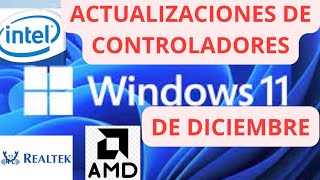 ✅ Windows 11 recibe ACTUALIZACIONES de controladores de Realtek Intel y AMD ✅ [upl. by Saville]