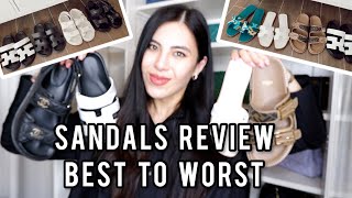 Popular Sandals ReviewBest to WorstChanel Hermes and Fendi [upl. by Maxi417]