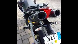 Aprilia Dorsoduro 1200 SC project Exhaust sound [upl. by Assenej]