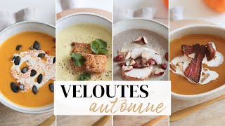 RECETTES  4 veloutés savoureux pour lautomne [upl. by Inatirb503]