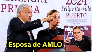 En la Conferencia Mañanera la Esposa de AMLO Deja a Todos en Shock [upl. by Maryrose]