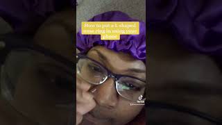 How To Put a L SHAPE Nose Ring Back in Fast Using Your Phone SHORTS nosering nosepiercing [upl. by Junina]